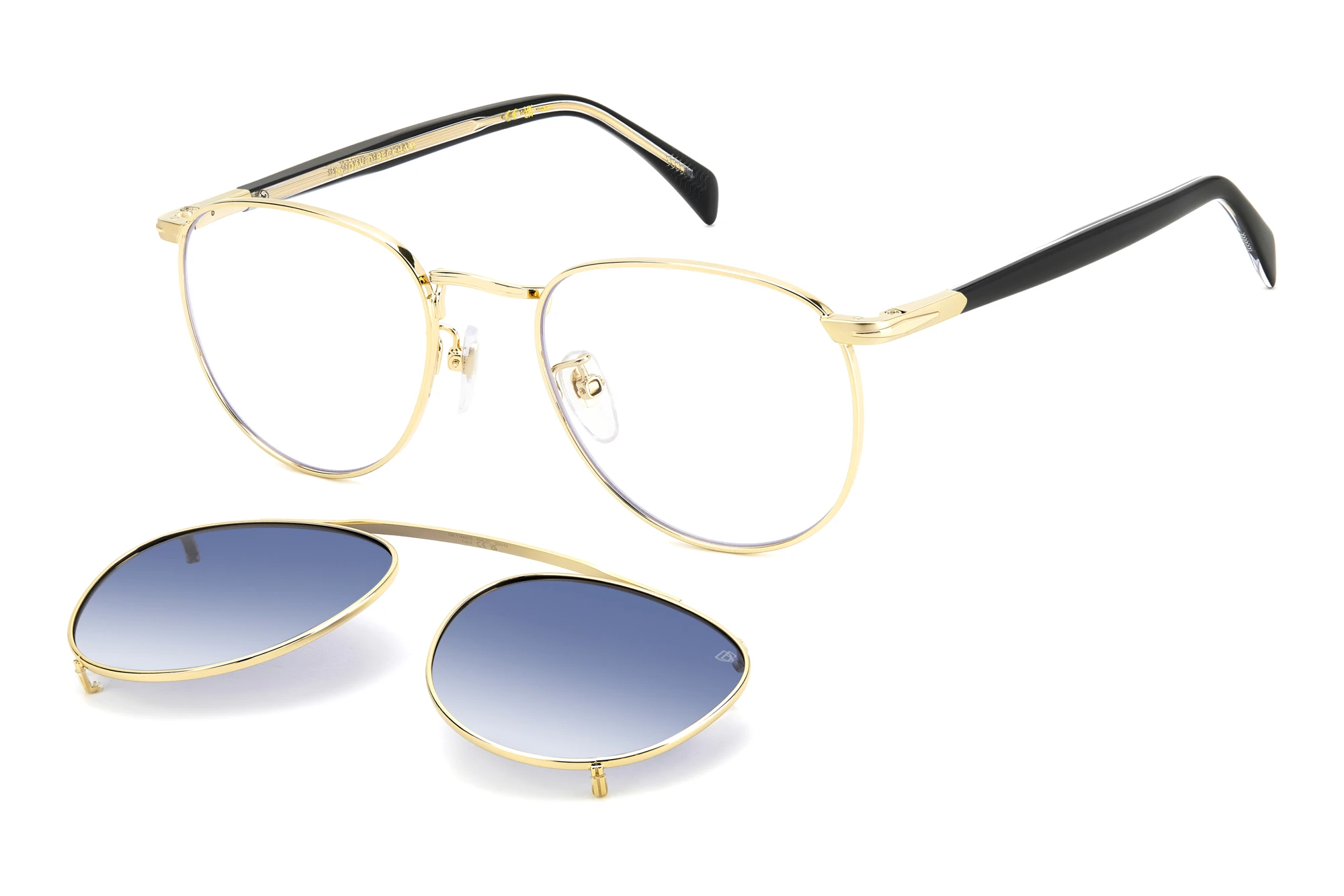 David Beckham   DB 1144/CS RHL/Z7 BLUE SHADED POLARIZEDGOLD BLACK 2