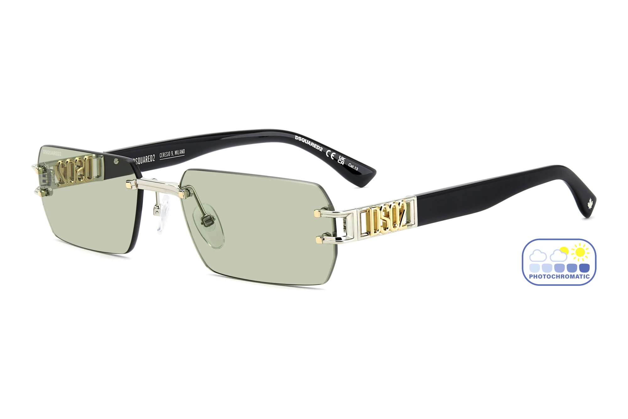 Dsquared2   D2 0189/S I20/GP GREEN PHOTOCROMATICGOLD PALLADIUM