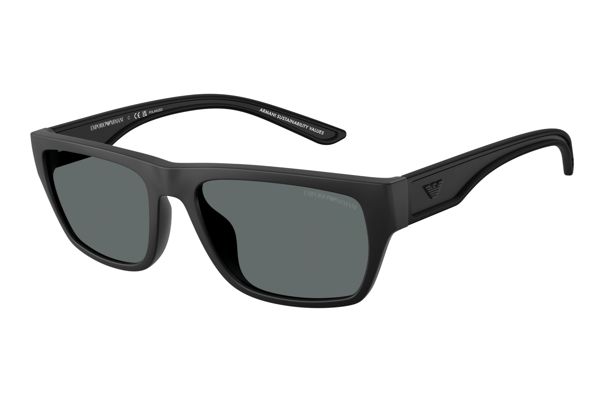 Emporio Armani   EA4267U 500181 Dark Grey PolarizedRubberized Matte Black