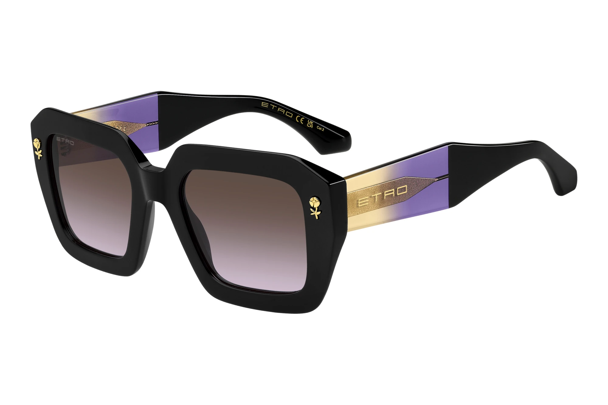 Etro   ETRO 0114/S HK8/QR BROWN VIOLET DOUBLESHADEBLACK VIOLET