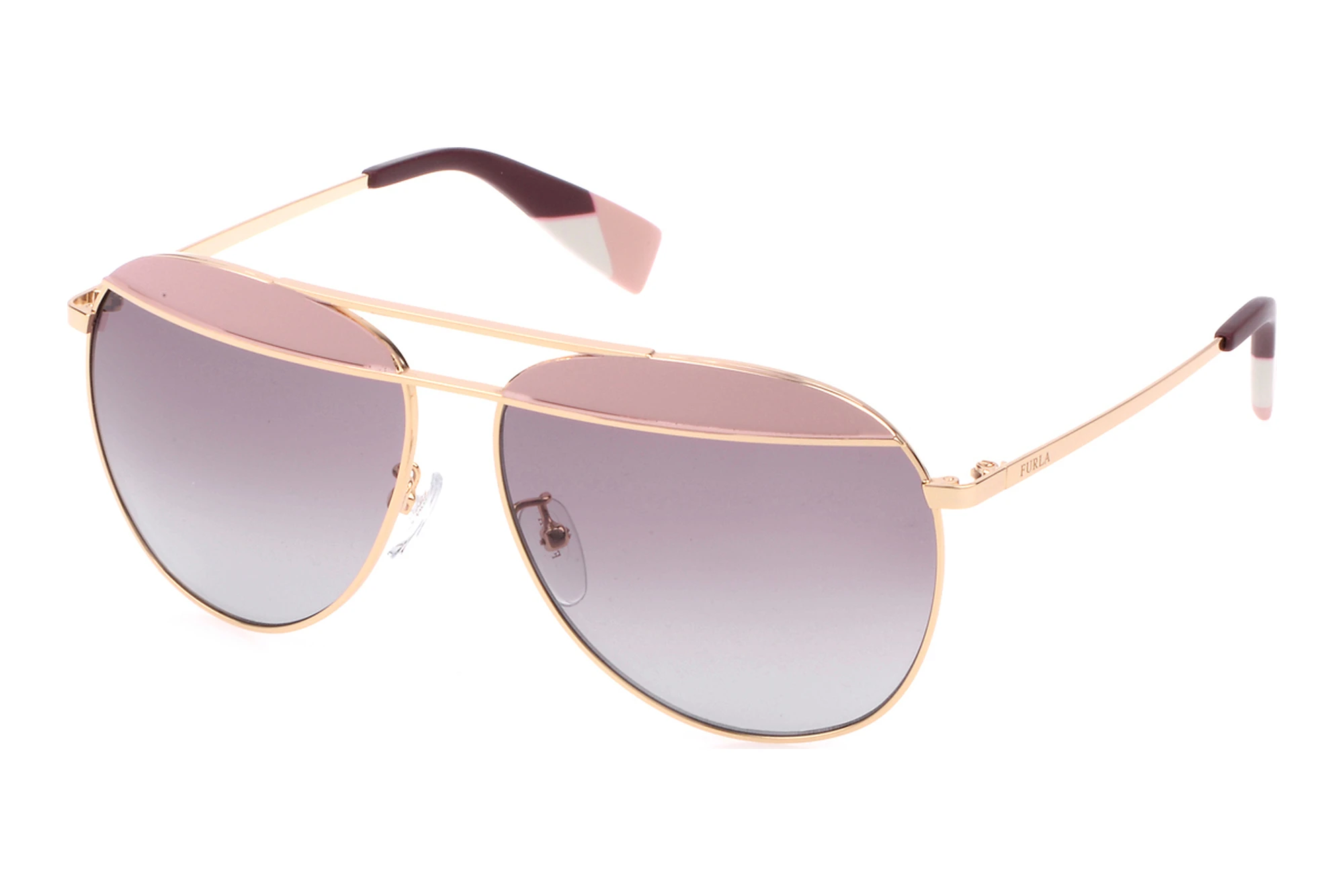 Furla   SFU236 0323 BROWN GRADIENT SMOKEORO ROSE' LUCIDO C/PARTI ROSA