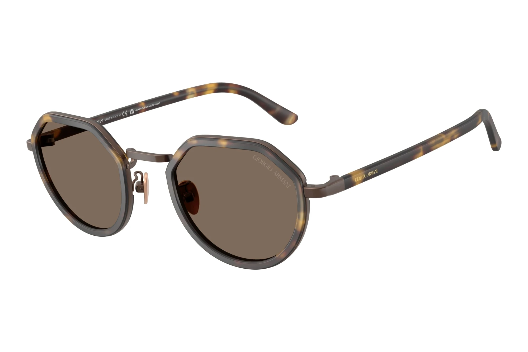 Giorgio Armani   AR6181 640573 BrownMatte Yellow Havana