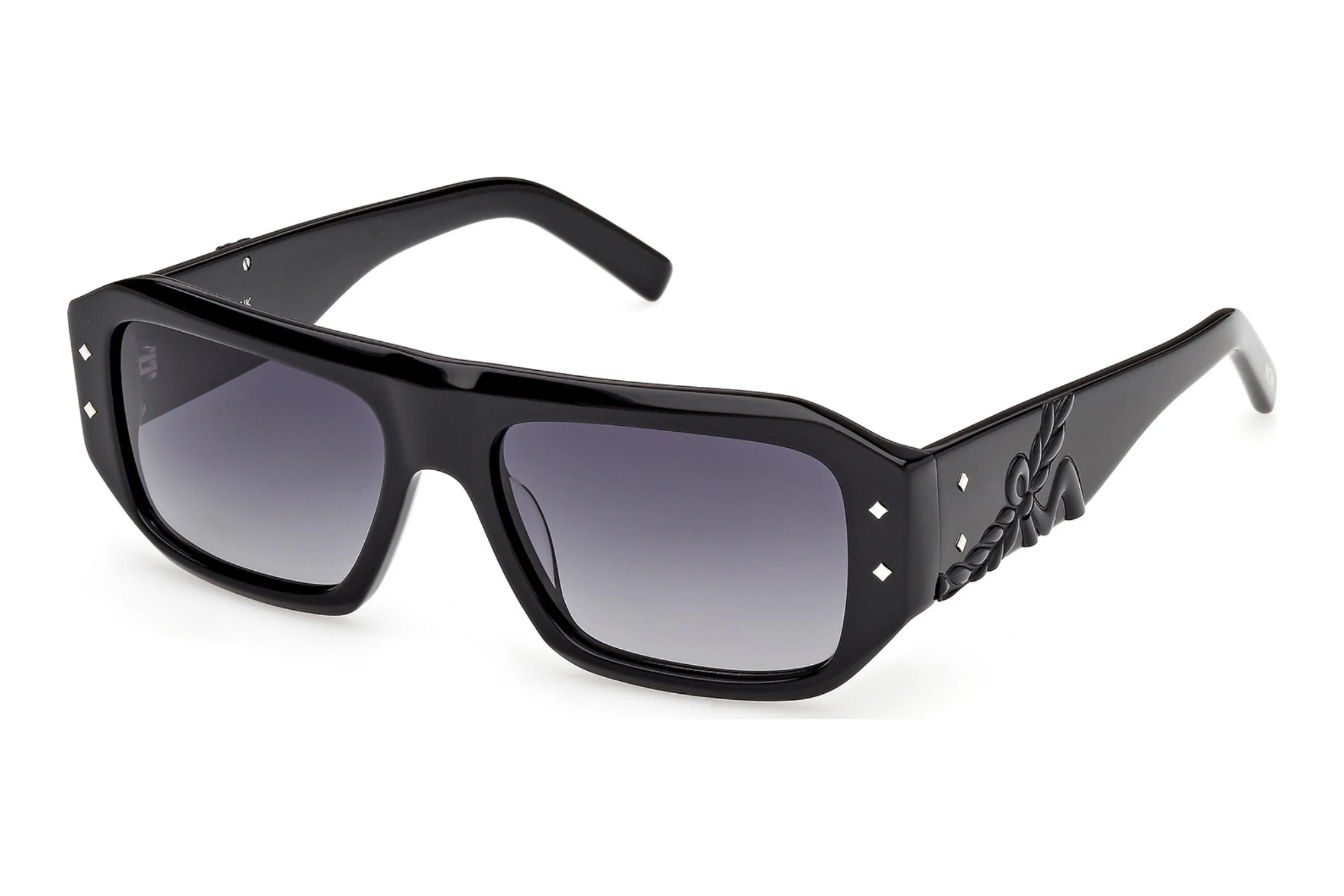 MCM Worldwide   MW0033 01B grau verlaufendGlänzend Schwarz