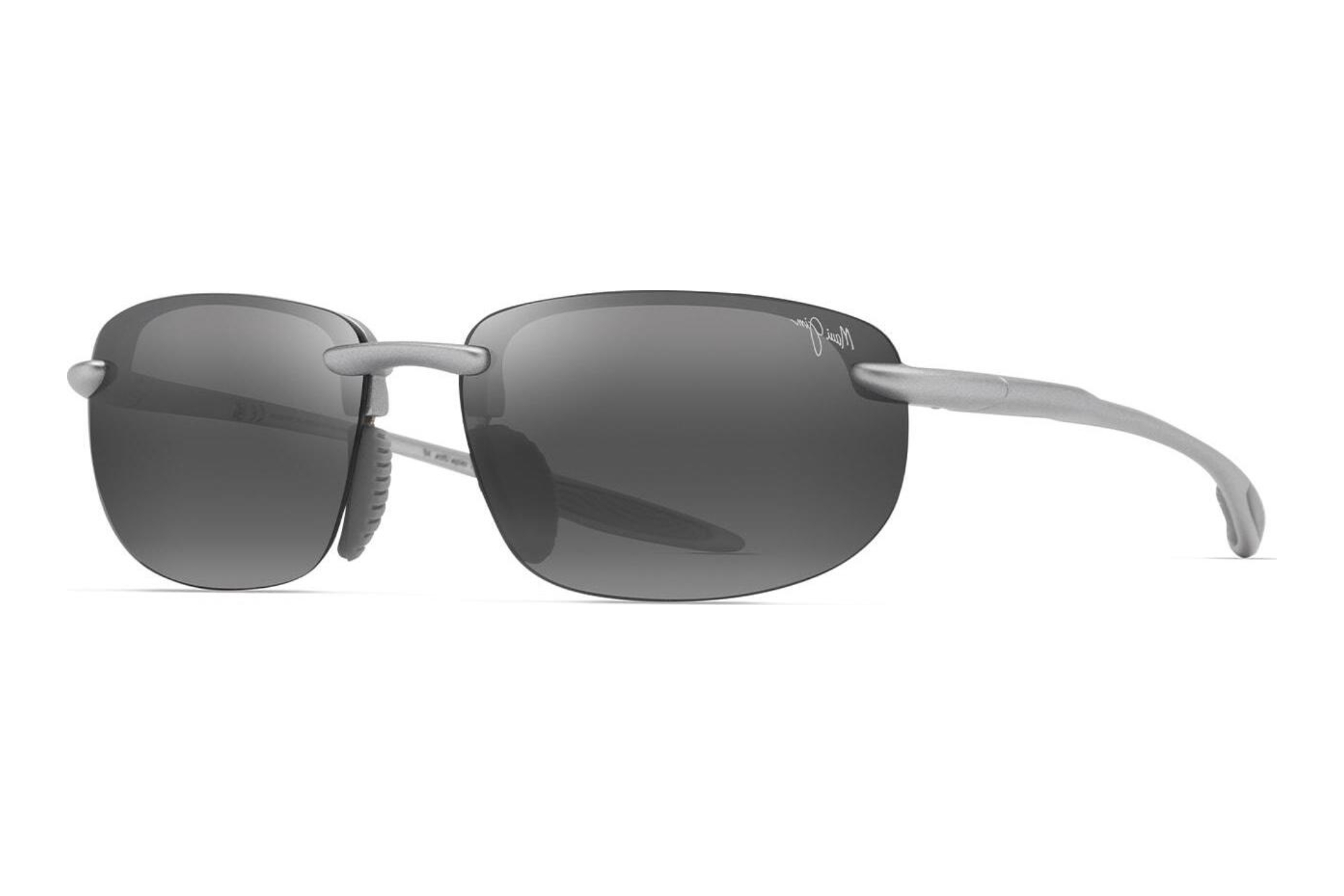 Maui Jim   Hookipa Ultra Af 677-17 Neutral GreyMetal Matte Silver