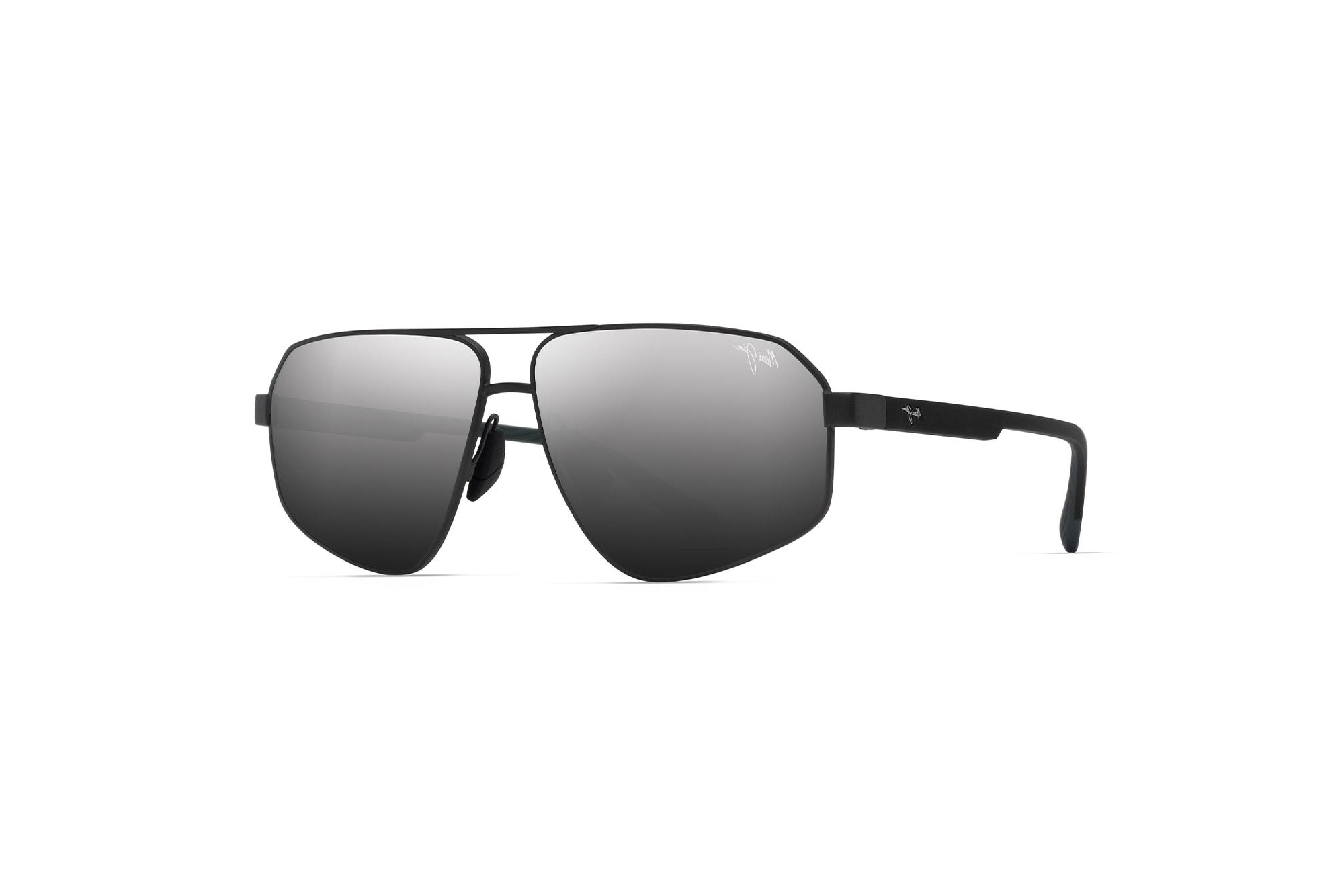 Maui Jim   Keawawa DSB620-02 Dual Mirror Silver to BlackMatte Gunmetal w/Black