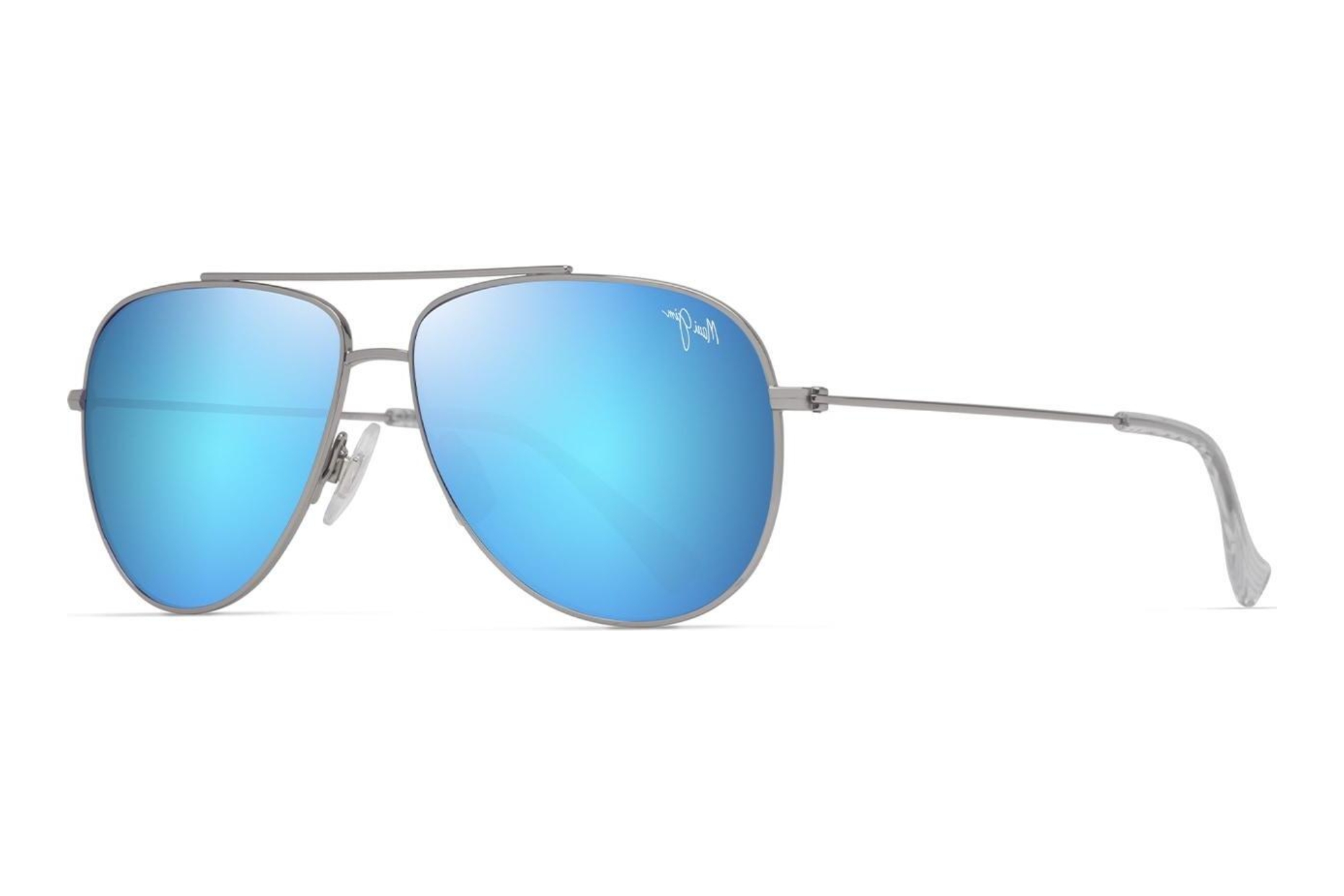 Maui Jim   MJ0589S 002 Blue HawaiiShiny Silver w/Crystal