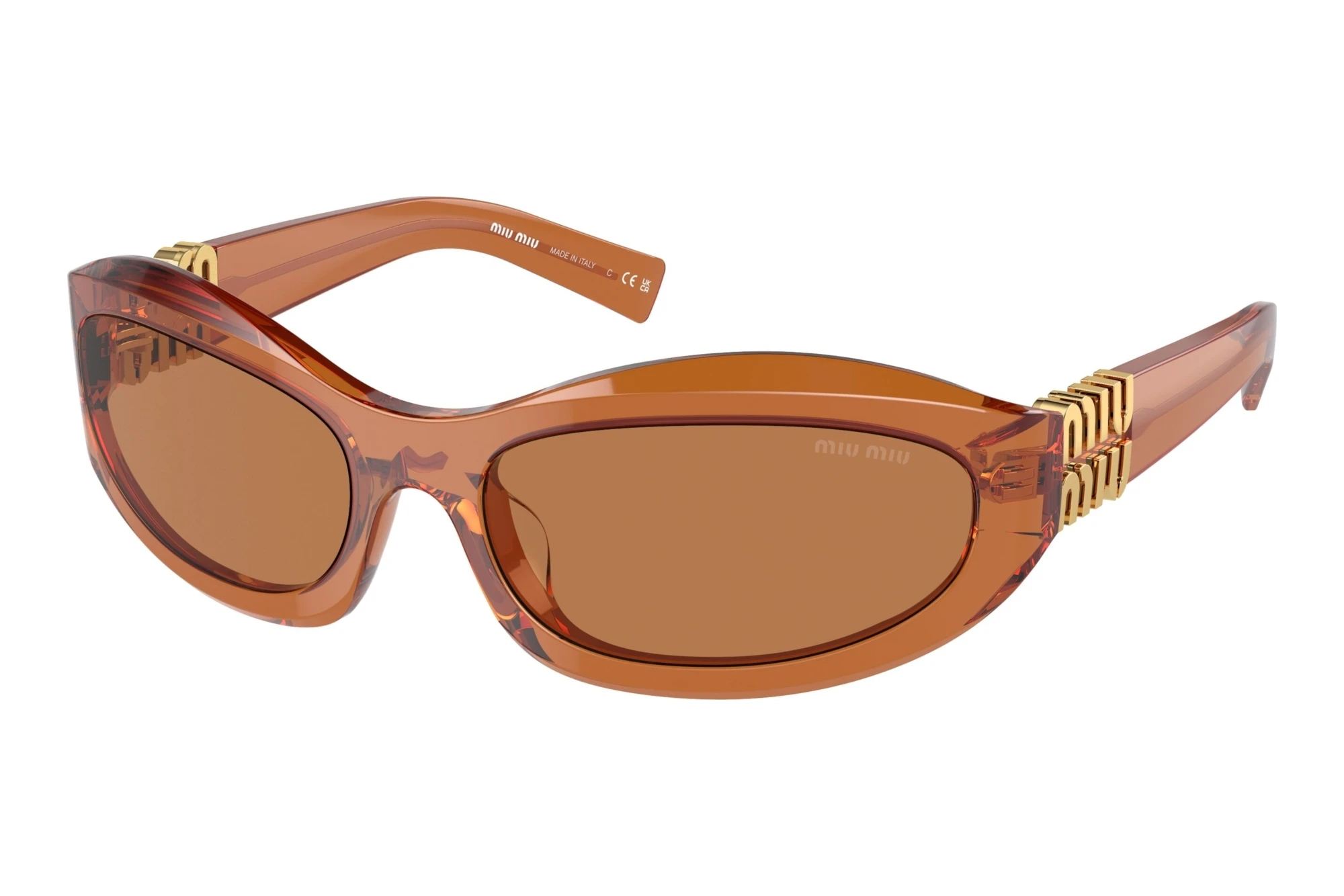 Miu Miu   MU 14ZS 15T10I BrownCaramel Trasparent