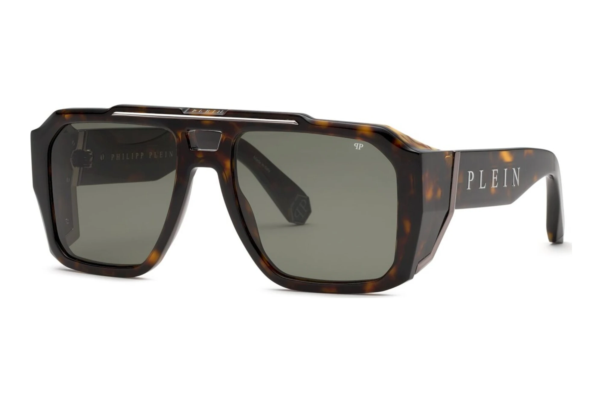 Philipp Plein   SPP184M 0722 GREENSHINY DARK HAVANA