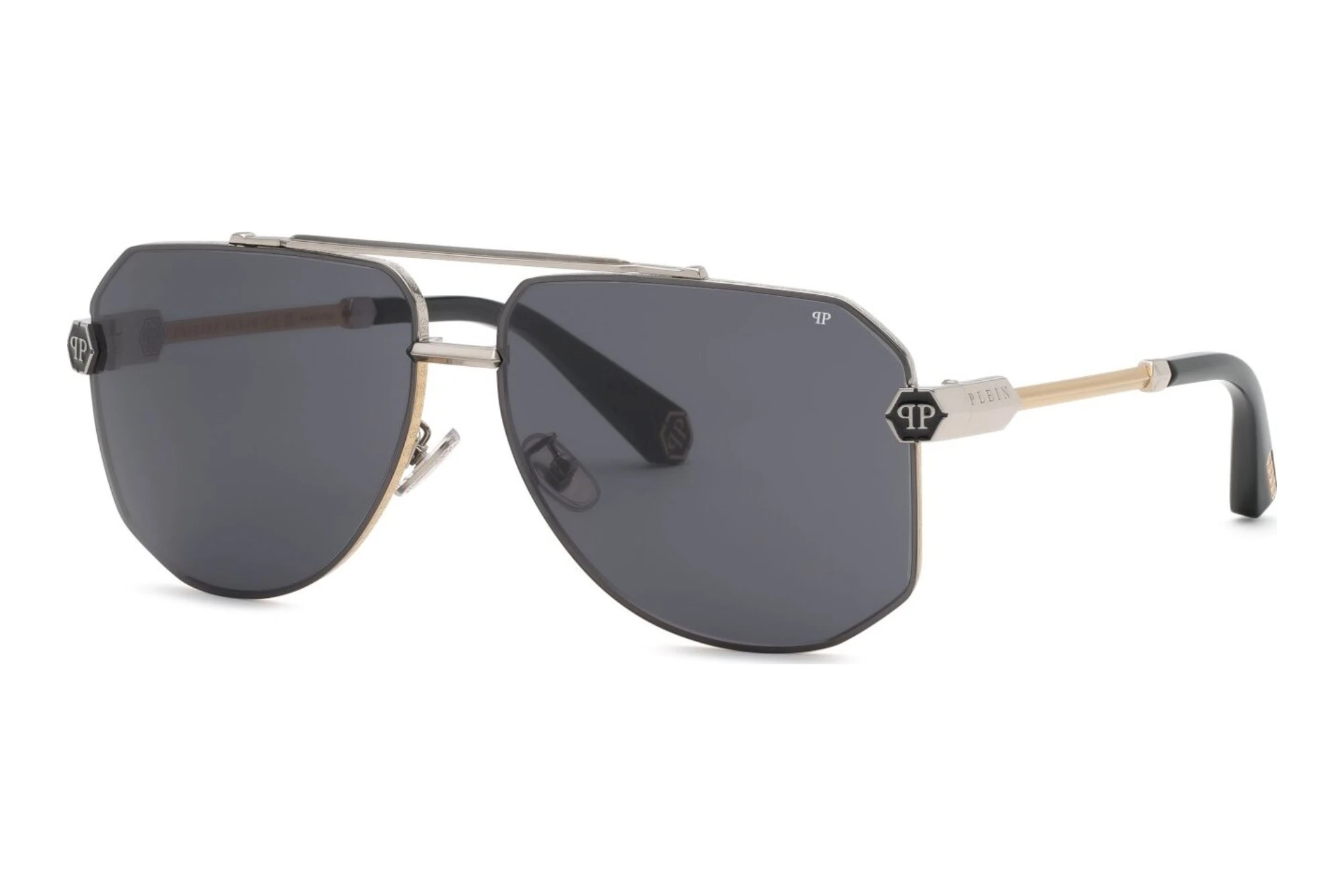 Philipp Plein   SPP204 0500 SMOKESHINY PALLADIUM W/ROSE  GOLD AND COLOURE