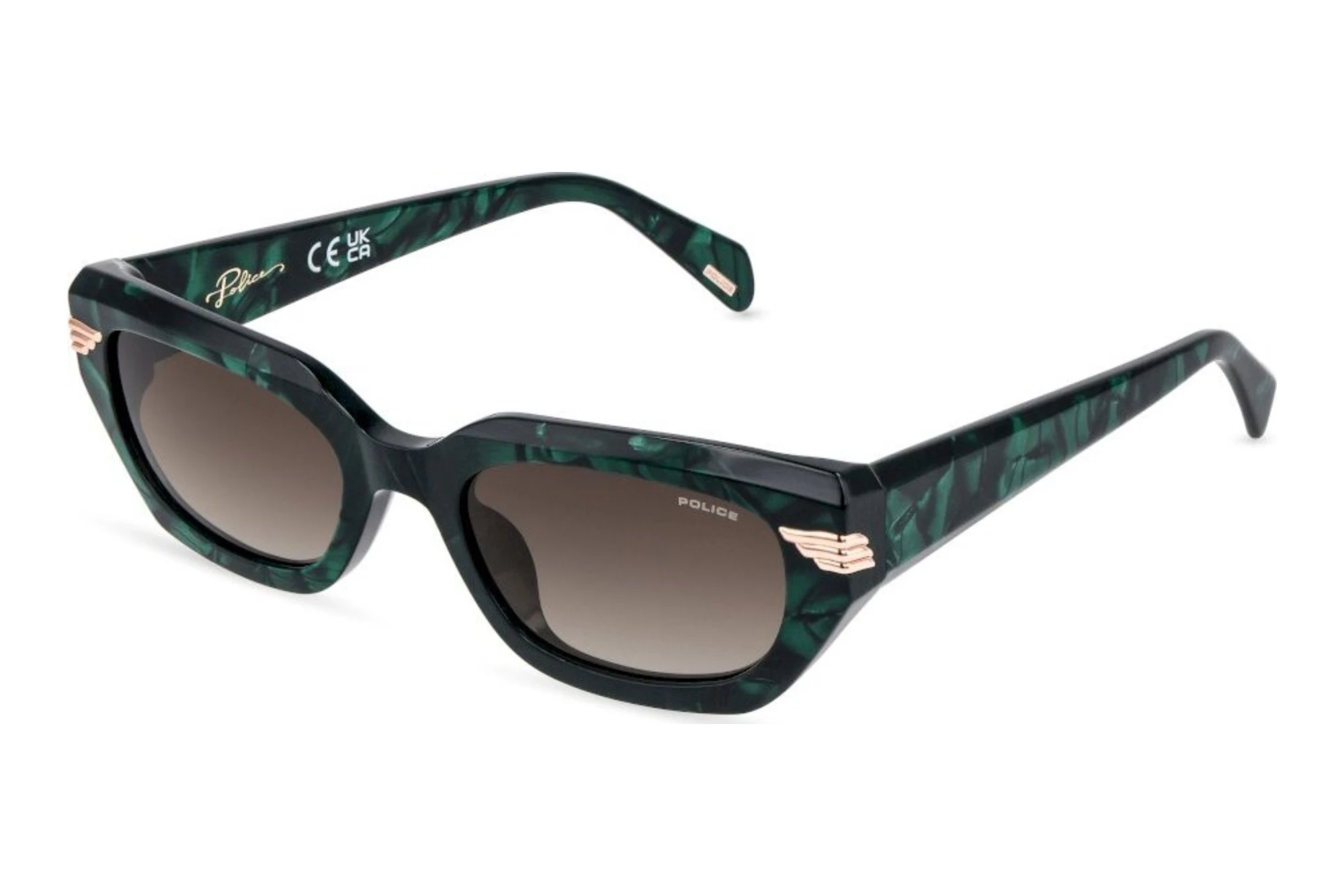 Police   SPLU06 0860 SMOKE GRADIENTMARBLED GREEN