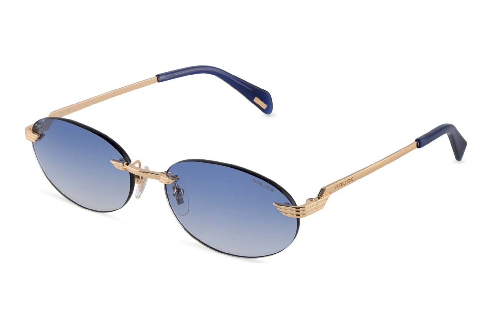 Police   SPLU09 300K BLUE GRADIENTSHINY ROSE GOLD