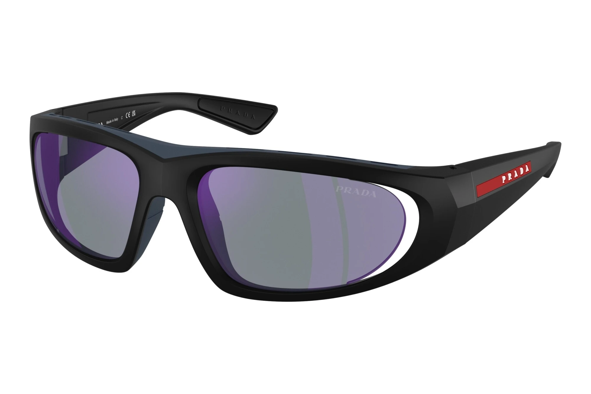 Prada Linea Rossa   PS B03S 1BO10J Dark Blue Mirror VioletMatte Black