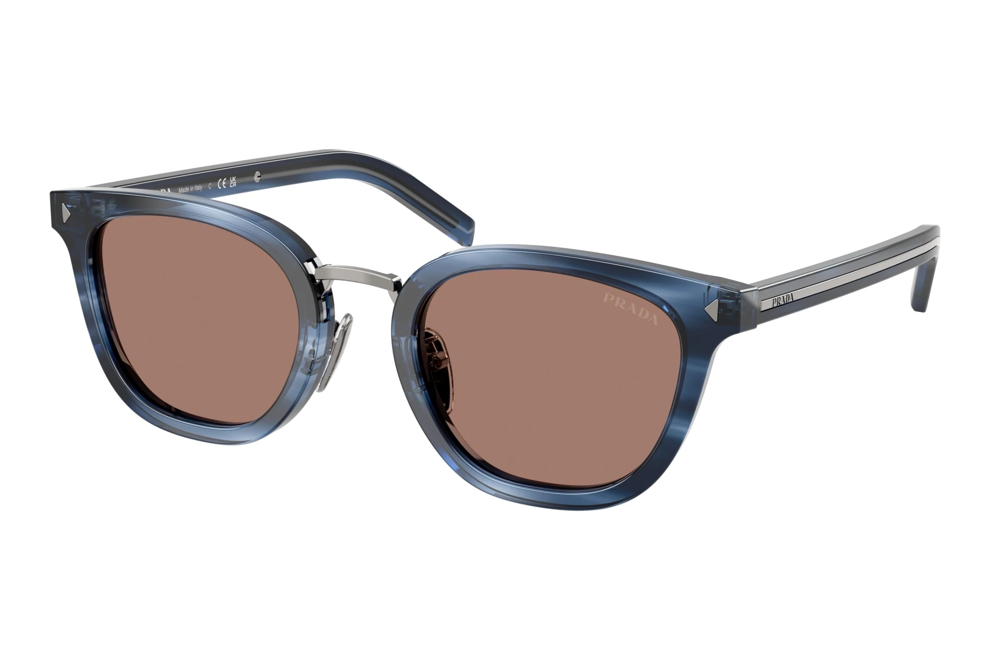 Prada   PR C01SD 26F05D BrownBlue Havana