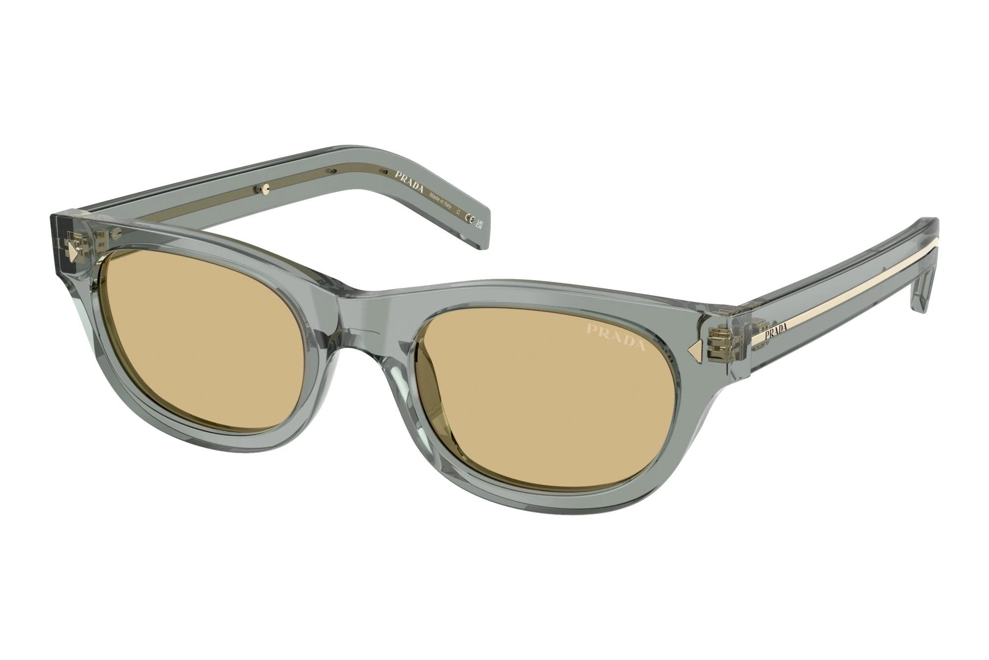 Prada   PR C09S 21J70R Light BrownTransparent Fog