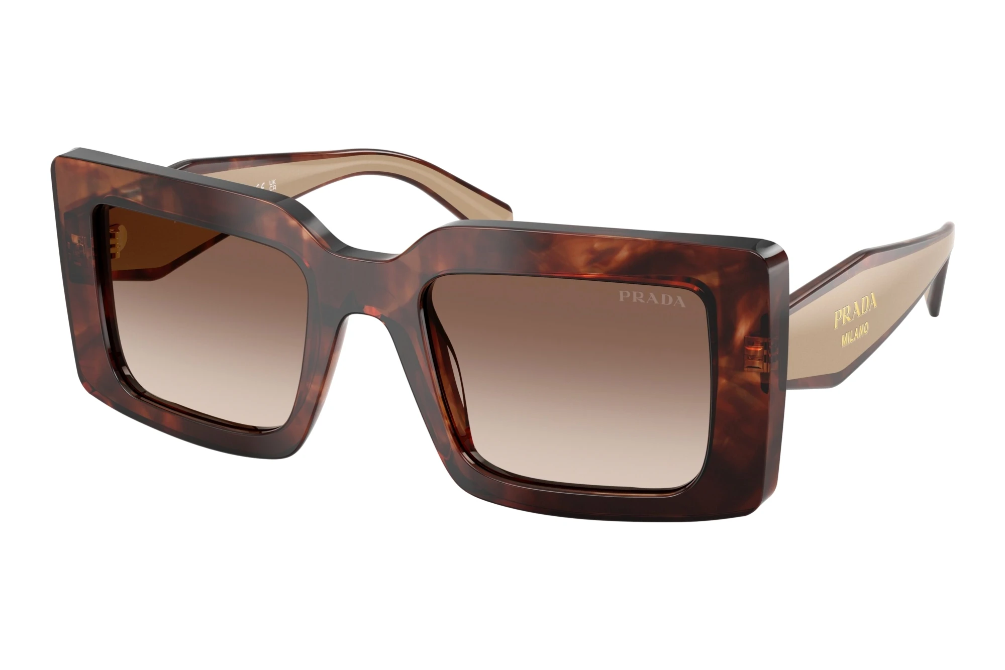 Prada   PR D01S 00K10S Brown GradientCaramel Tortoise