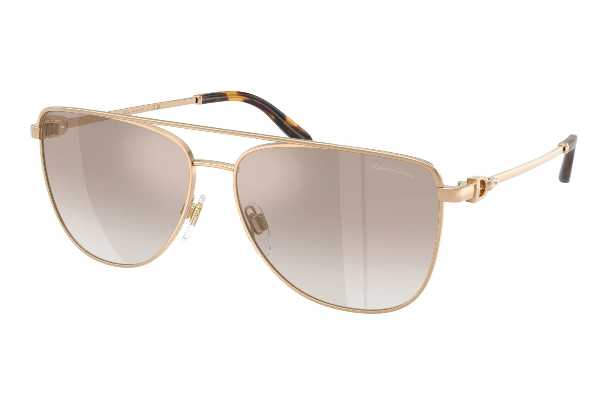 Ralph Lauren   RL7096 94876E Gradient Brown Mirror GoldSemishiny Antique Gold