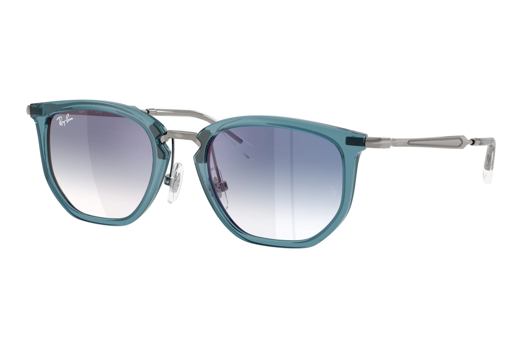 Ray-Ban Kids   RJ9085S 7222U0 Clear Gradient Blue Mirror RedTransparent Blue
