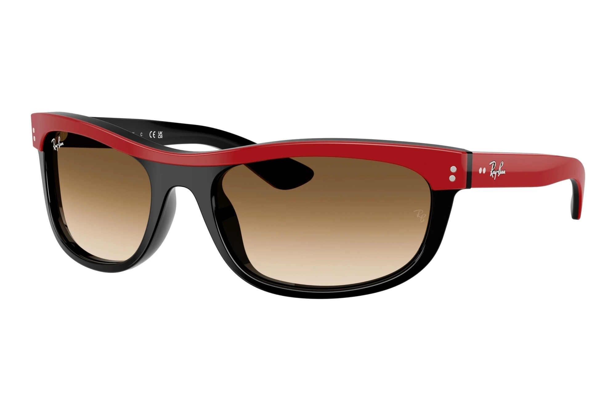 Ray-Ban   RB2489 955/51 Clear Gradient BrownRed On Black