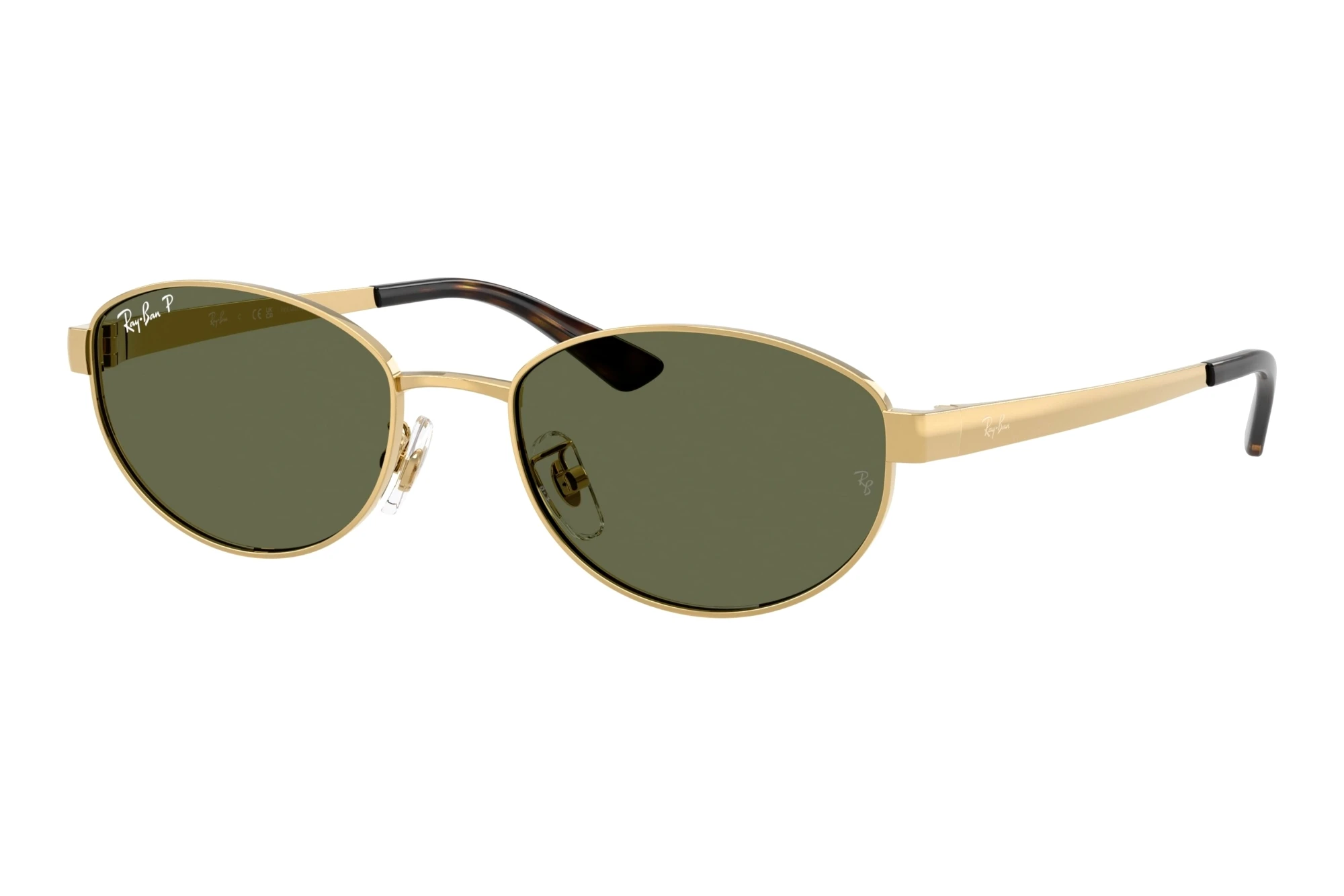 Ray-Ban   RB3774D 001/9A Dark Green PolarizedArista Gold