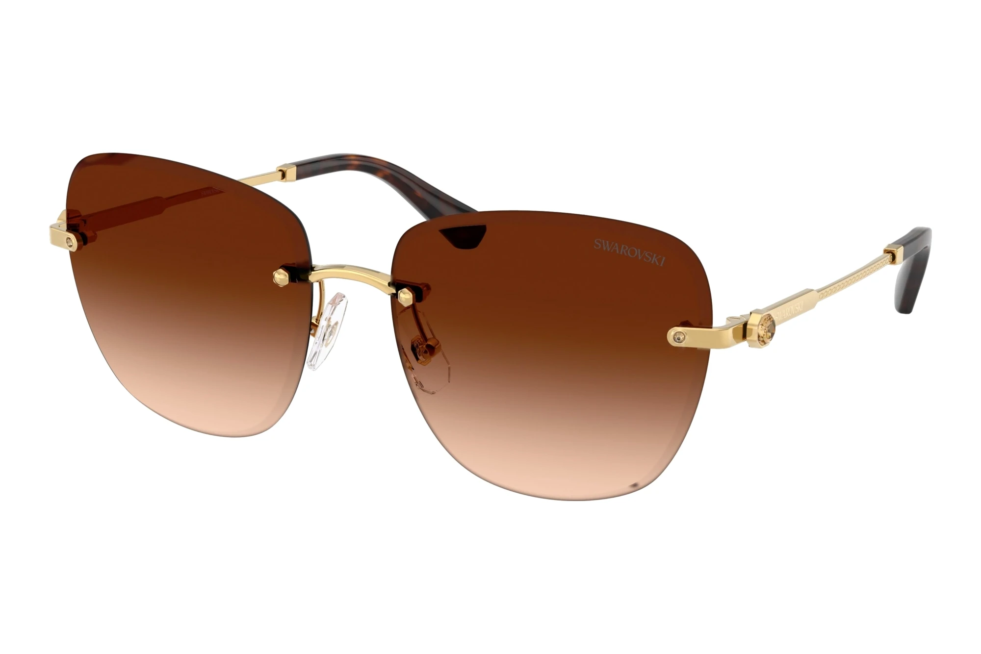 Swarovski   SK7043 403774 Gradient Dark BrownGold