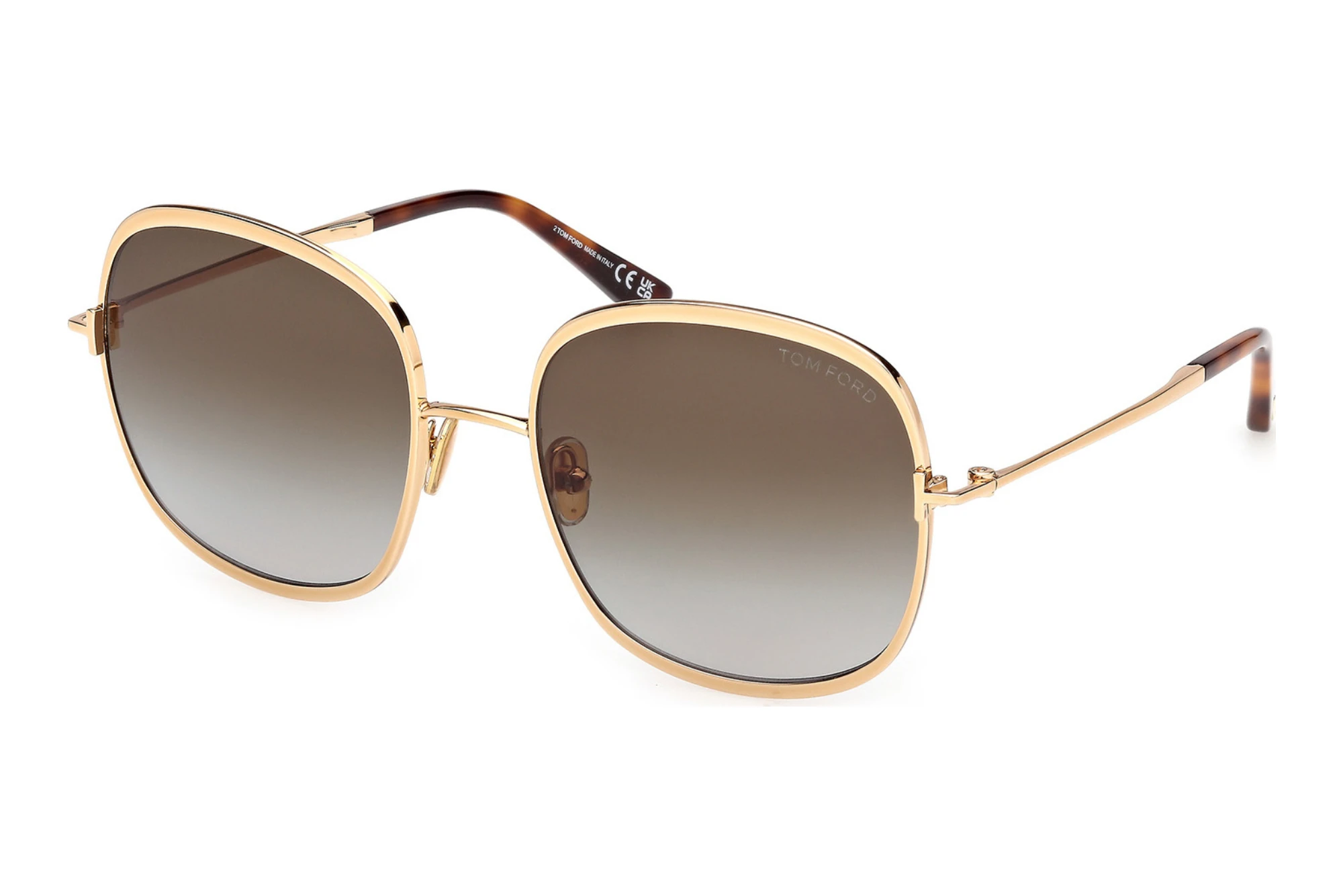 Tom Ford   FT1320 30P grün verlaufendGlänzend Tiefgold