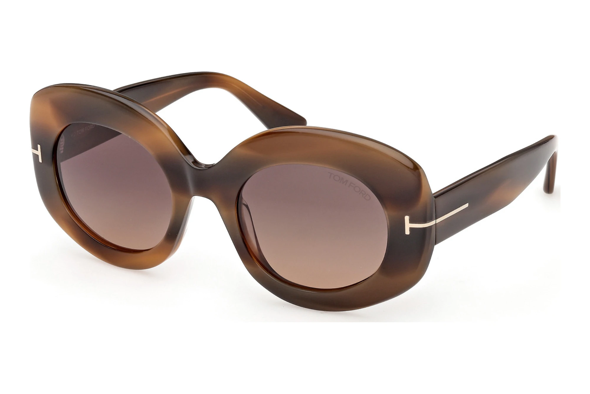 Tom Ford   FT1346 55T bordeaux verlaufendBunt Havanna