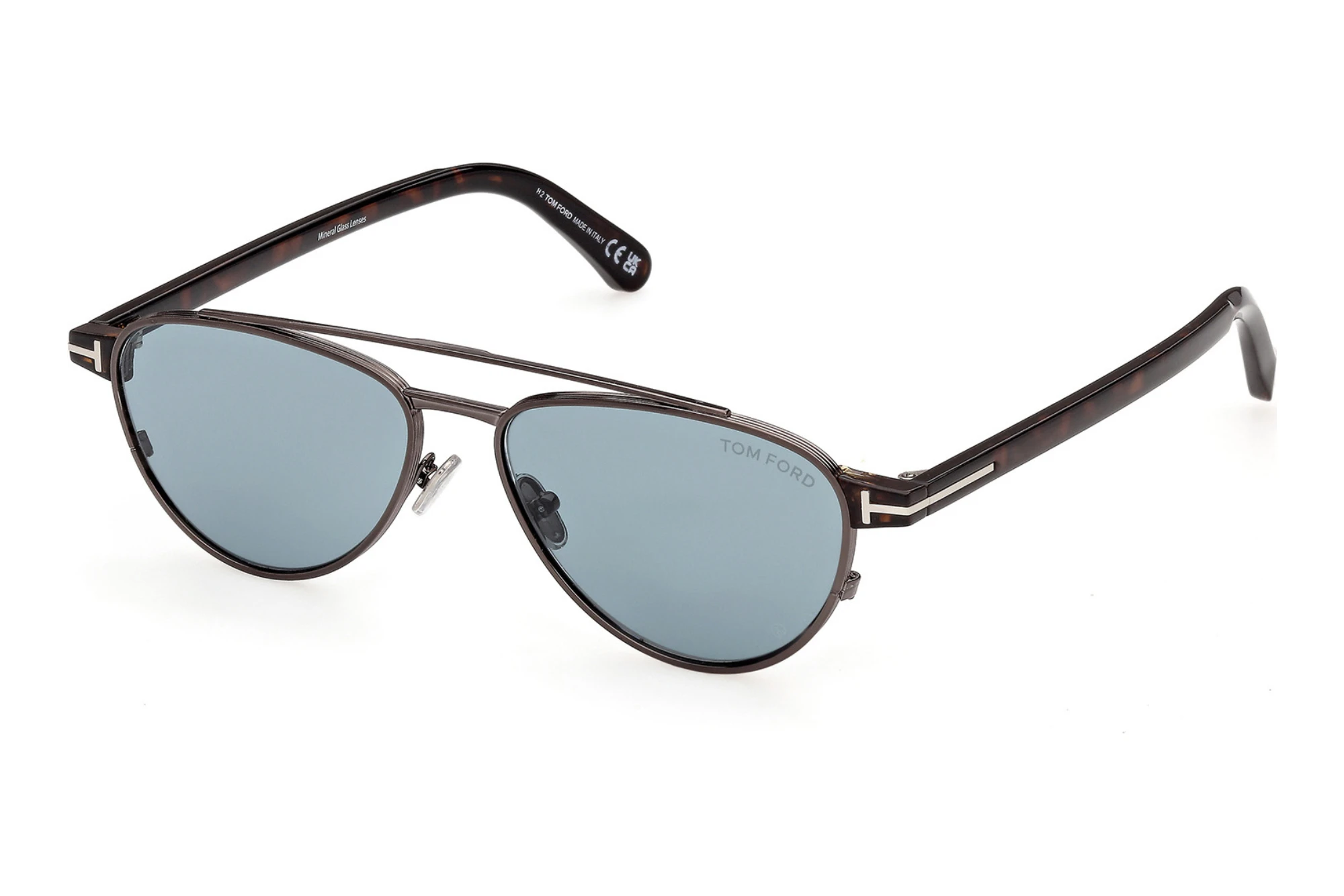 Tom Ford   FT1361 08V blauGlänzend Gunmetal