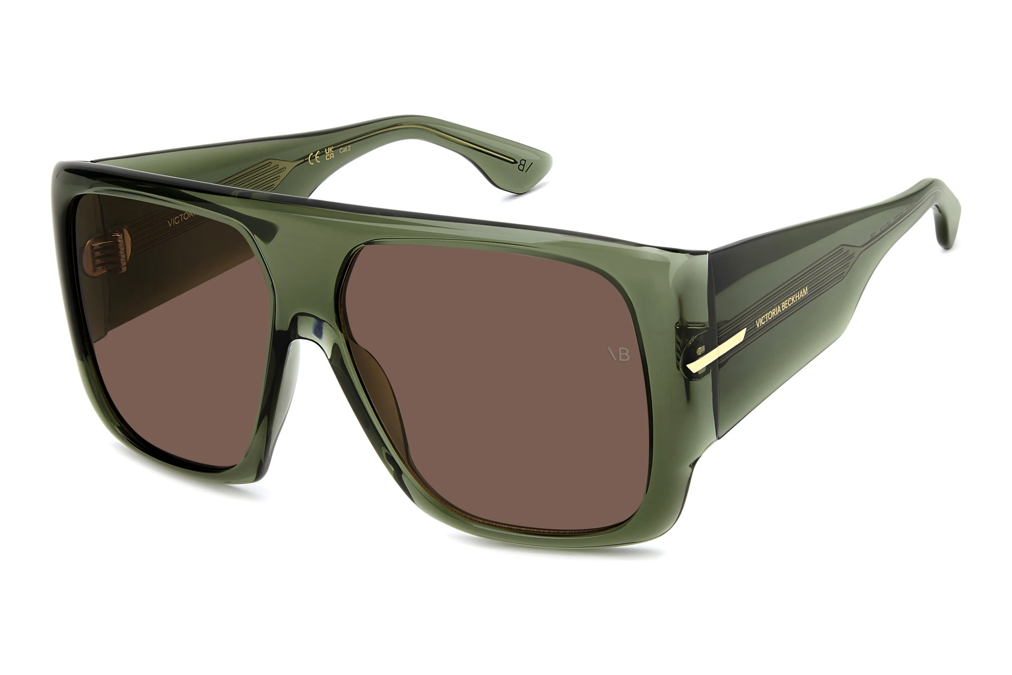 Victoria Beckham   VB 7007/S 1ED/70 BROWNGREEN