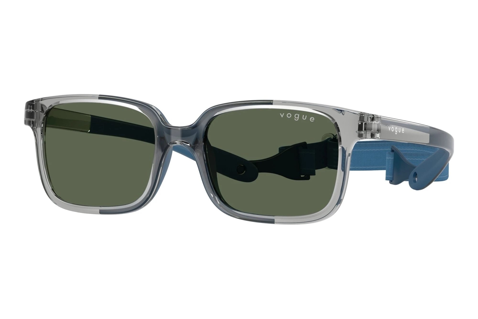Vogue Eyewear   VJ2017 228371 Dark GreenTransparent Grey/Blue Rubber