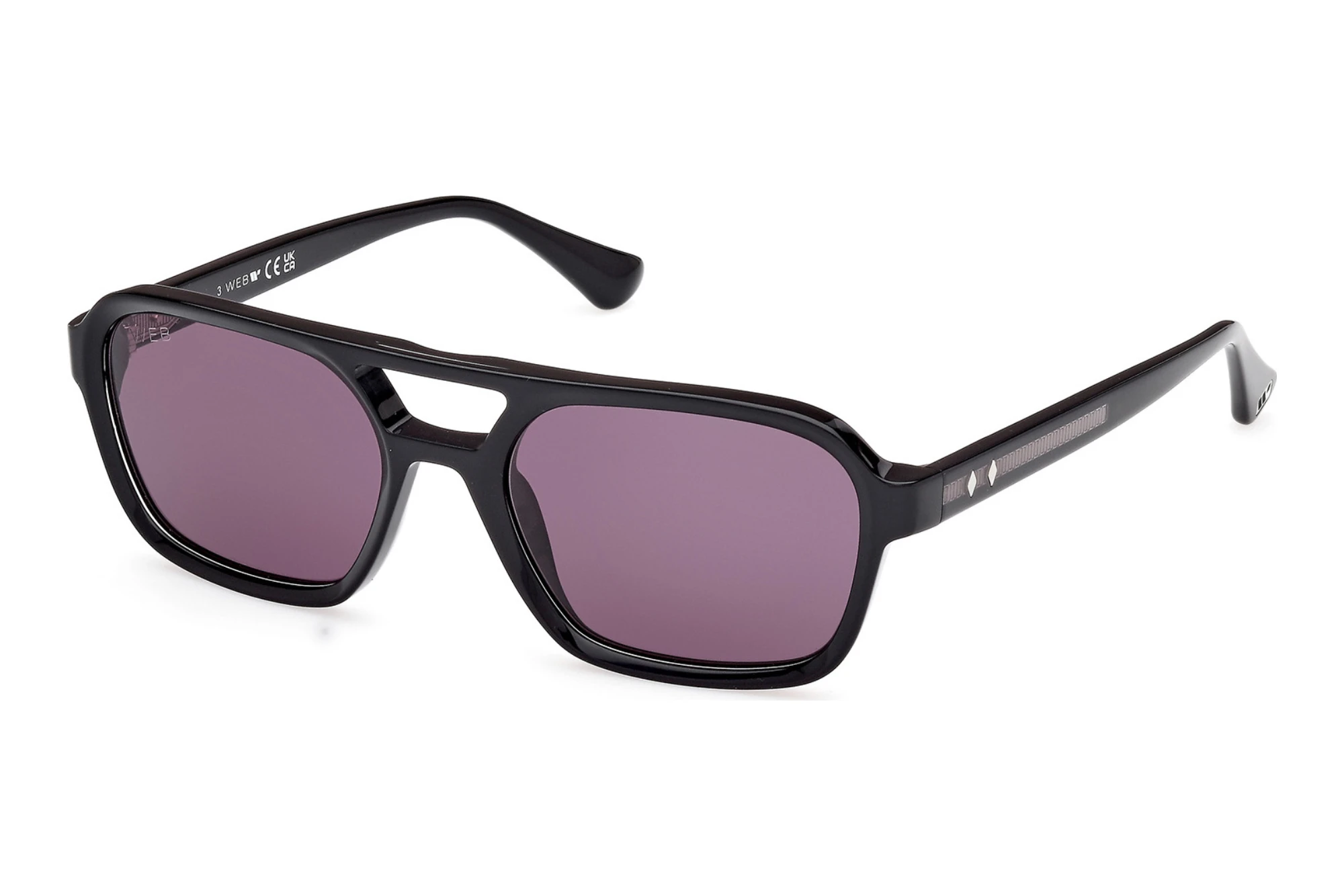 Web Eyewear   WE0376 05A grauSchwarz/Kristall