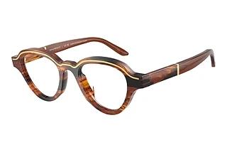 Emporio Armani EA4264U 63391W ClearStriped Dark Brown