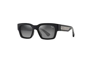 Maui Jim Kenui GS642-14 Neutral GreyShiny Black w/Trans Light Grey