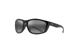 Maui Jim Nuu Landing 869-02 Neutral GreyBlack Gloss w/Black Rubber