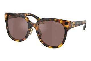 Miu Miu MU 01ZS VAU70D Brown Mirr Silver Int VioletHoney Havana