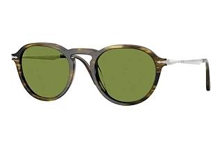 Persol PO3383S 12374E GreenStriped Black & Olive Green