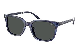Polo PH4235U 631487 Dark GreyShiny Striped Blue
