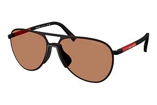 Prada Linea Rossa PS 53ZS DG020D BrownBlack Rubbered