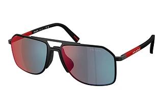 Prada Linea Rossa PS B51S 1BO08F Dark Grey Mirror Blue/RedMatte Black