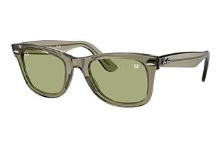 Ray-Ban RB2140 68694E Dark GreyViolet On Transparent Pink