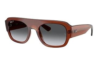 Ray-Ban RB2218 6678T3 Grey Gradient PolarizedTransparent Brown