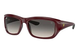 Ray-Ban RB4405M F68111 GreyDark Red On Black