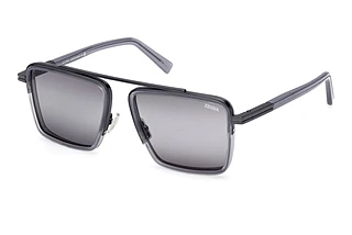 Zegna EZ0272 20B grau verlaufendGlänzend Grau