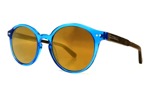 Sonnenbrille Wood Fellas Leuchtenberg (10793 curled/crystal blue)
