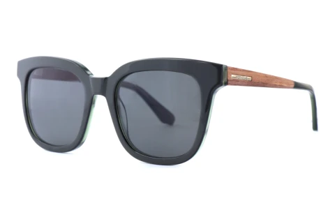 Sonnenbrille Wood Fellas Leaf (11732 macassar/green)