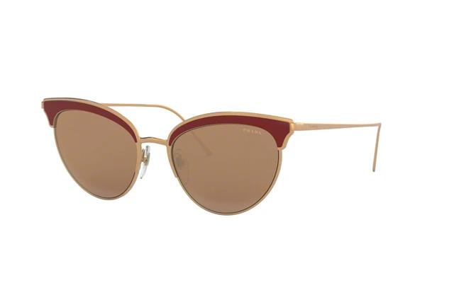 Prada PR 60VS 400408 Prada Sonnenbrille rose goldbordeaux