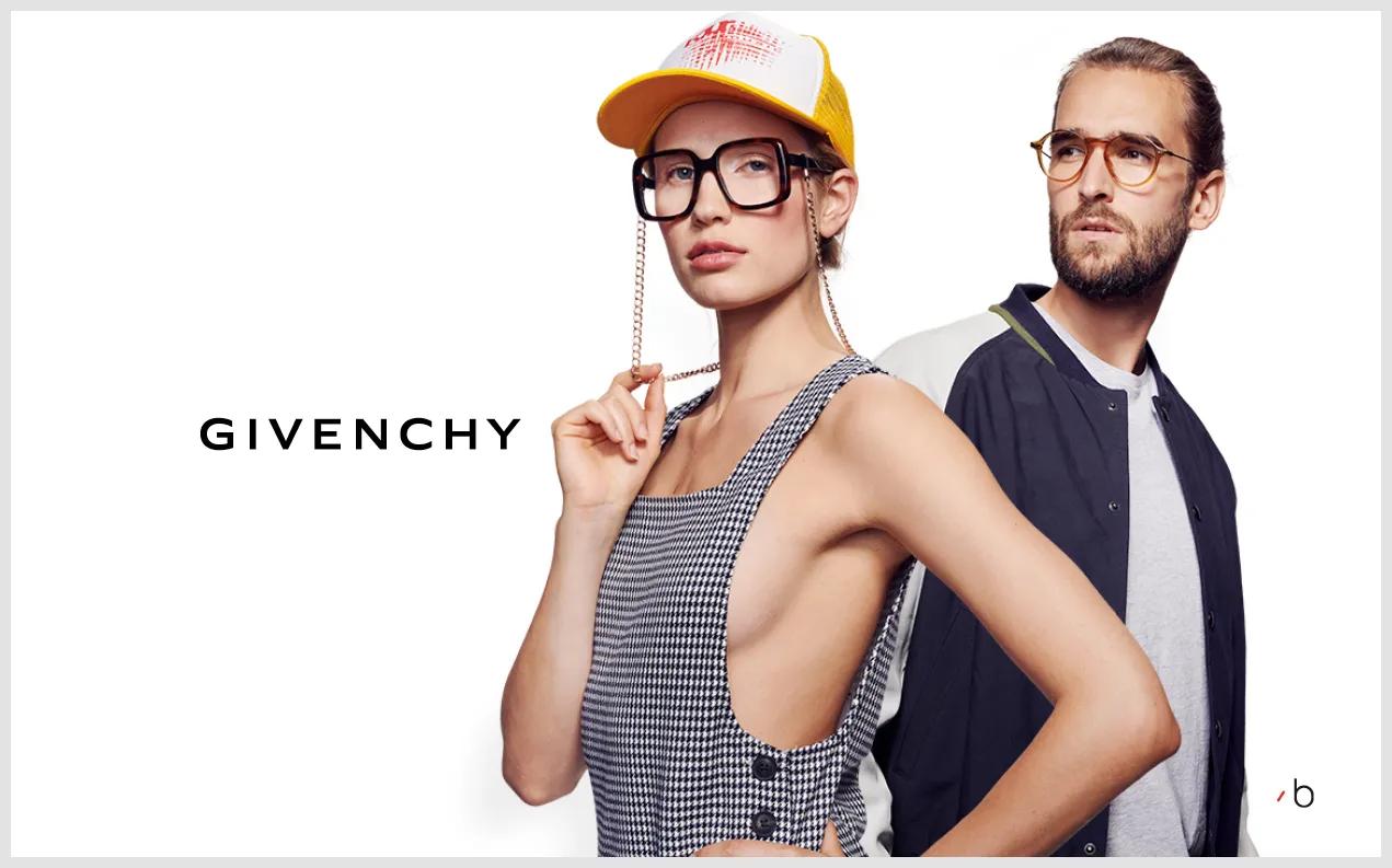 models wearing Givenchy glasses