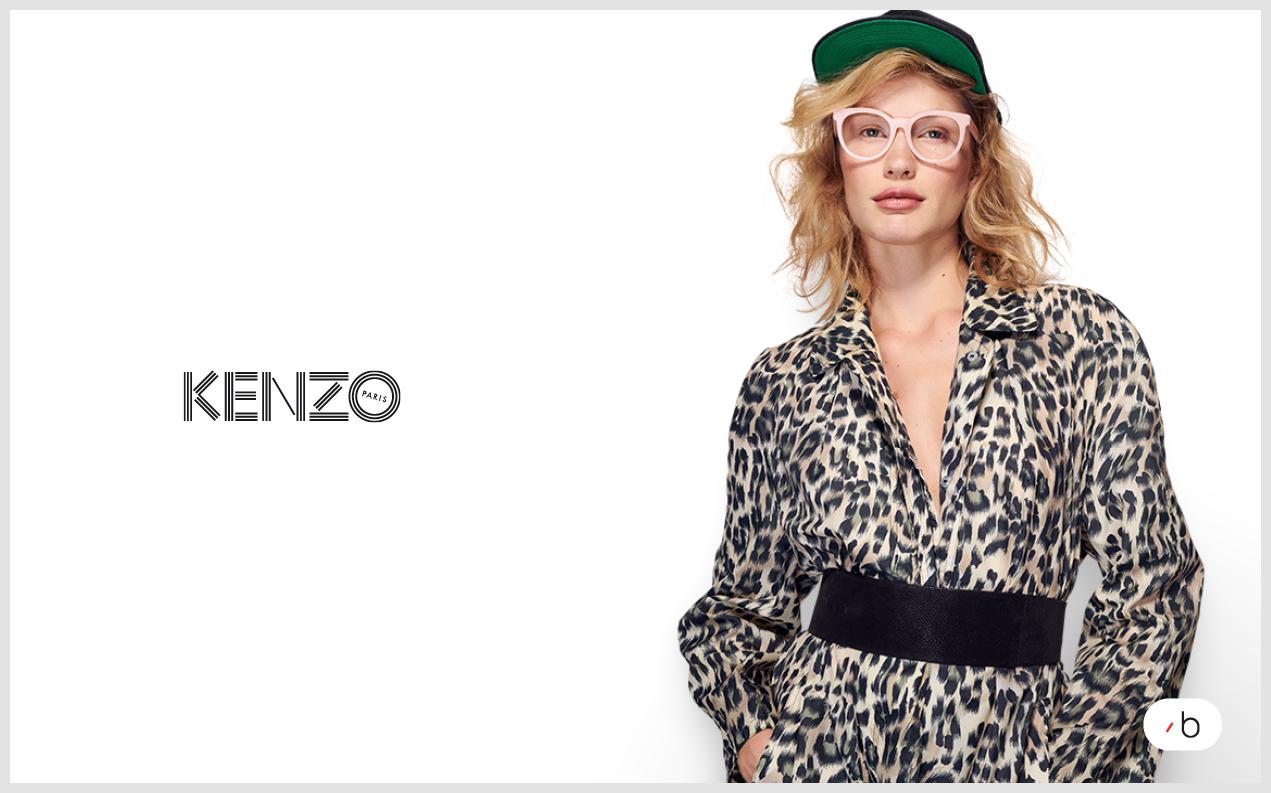 Female model wearing womens Kenzo glasses